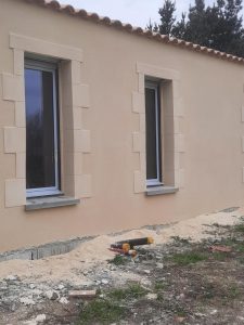 Parement sur maison neuve