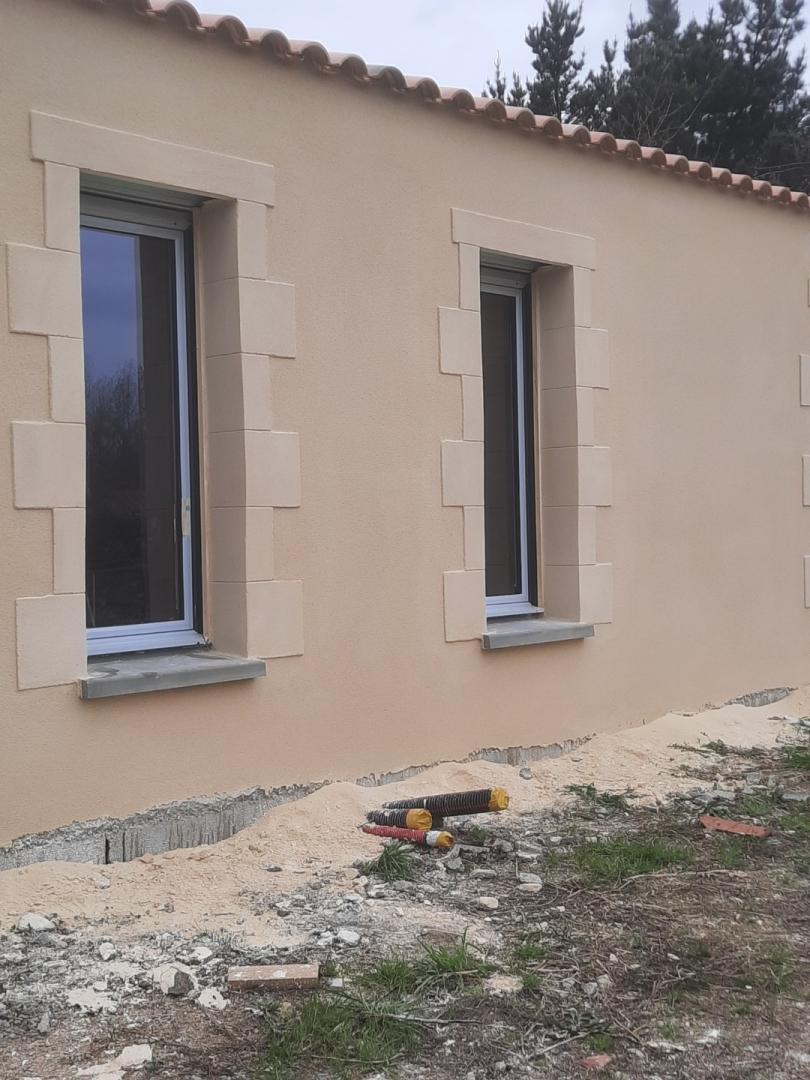 Parement sur maison neuve