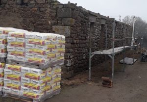 Pose des coffres de volets.